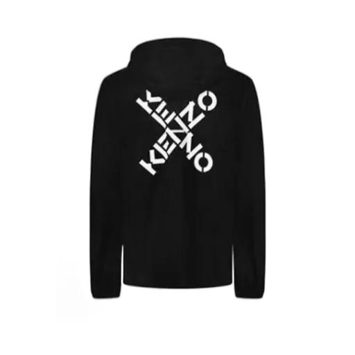 Logo-Printed Hooded Casual Jacket
