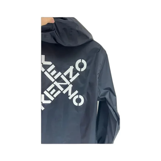 Logo-Printed Hooded Casual Jacket