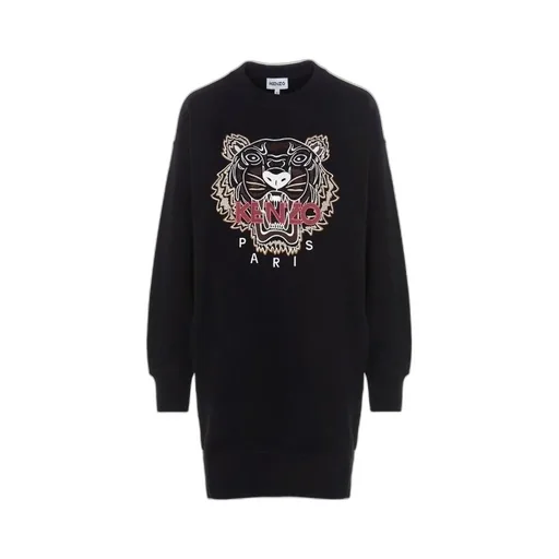 Tiger-Print Jumper Dress
