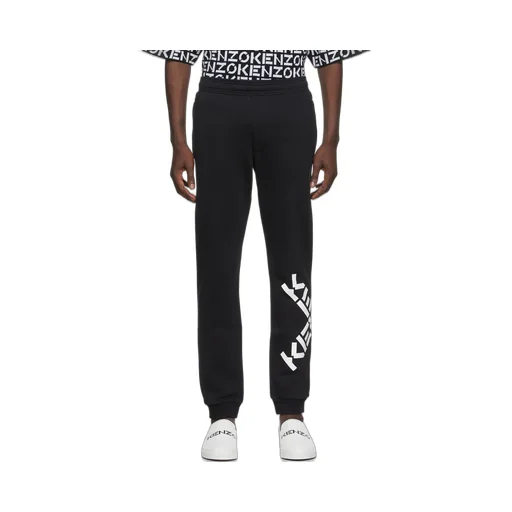 Logo Printed Elastic Waist Jogging Pants