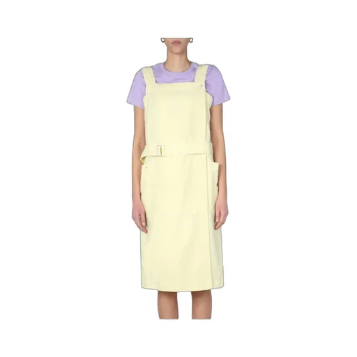 Belted Denim Midi Dress