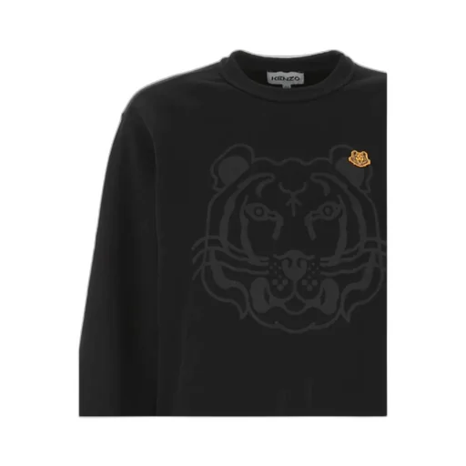 Tiger-Print Cotton Sweatshirt