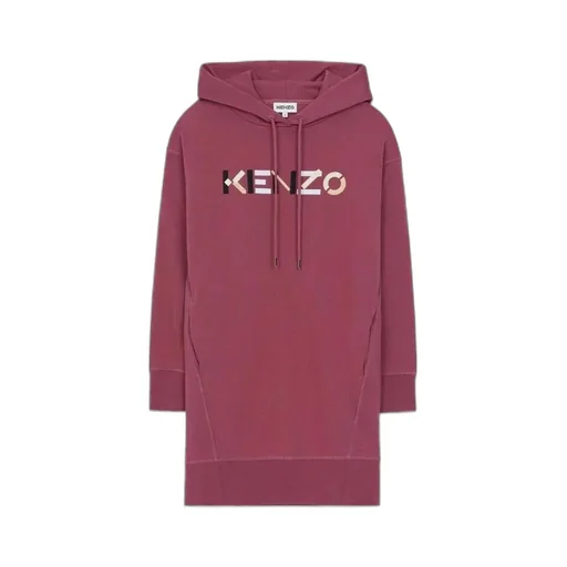 Logo Drawstring Sweatshirt Dress
