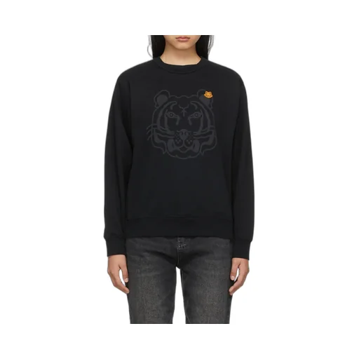 Tiger-Print Cotton Sweatshirt
