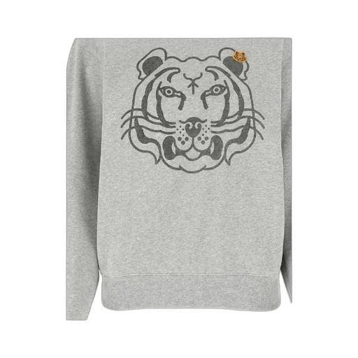 Tiger-Print Cotton Sweater