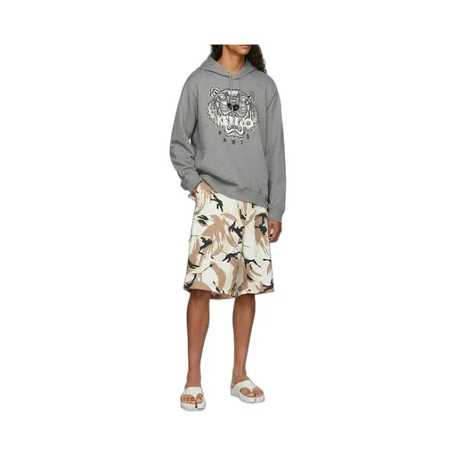 Tiger Embroidered Relaxed Hoodie