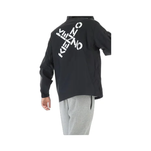 Logo-Printed Hooded Casual Jacket