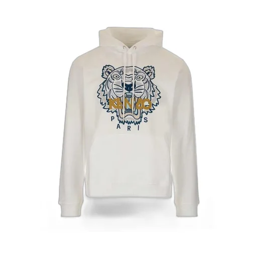 Tiger Embroidered Relaxed Hoodie