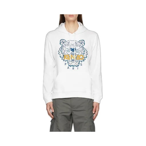 Tiger Embroidered Relaxed Hoodie