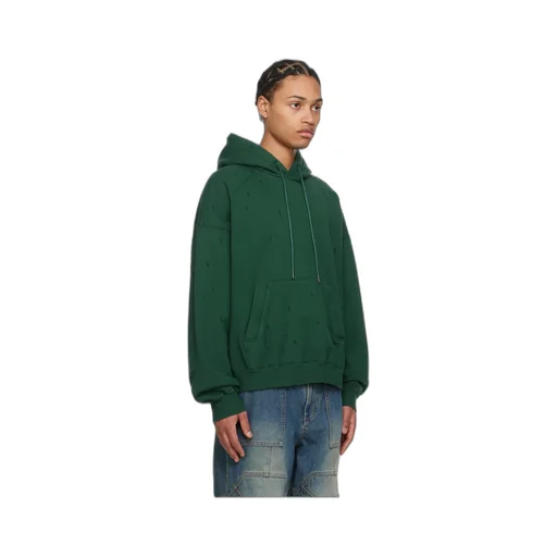 Drawstring Hood Raglan Sleeve Sweatshirt