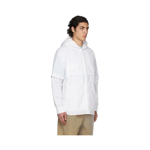 Logo Hooded Casual Jacket