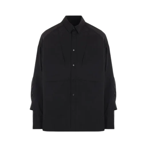 Classic Collar Shirt With Sleeve Pocket