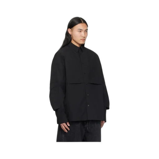 Classic Collar Shirt With Sleeve Pocket