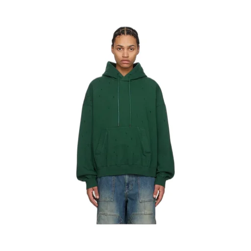 Drawstring Hood Raglan Sleeve Sweatshirt