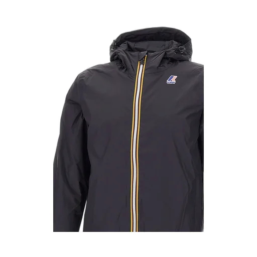Logo Printed Hooded Zipped Jacket
