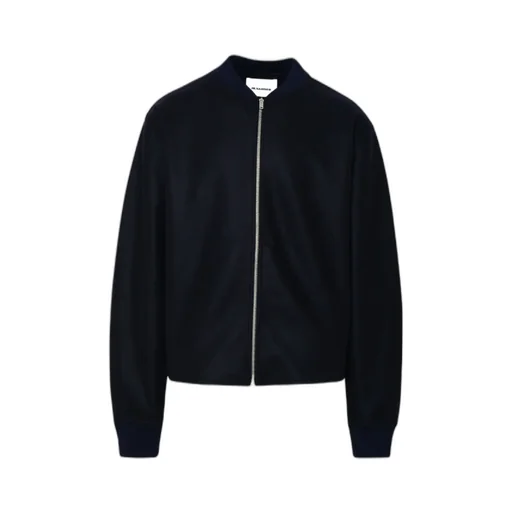 Zip-Up Long-Sleeved Bomber Jacket