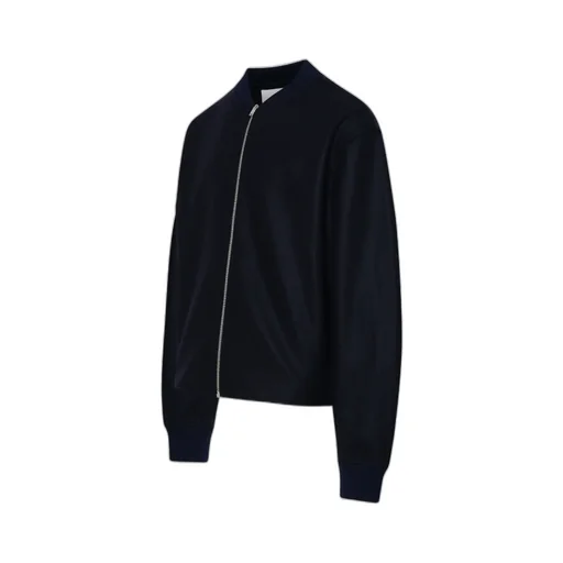Zip-Up Long-Sleeved Bomber Jacket
