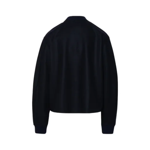 Zip-Up Long-Sleeved Bomber Jacket