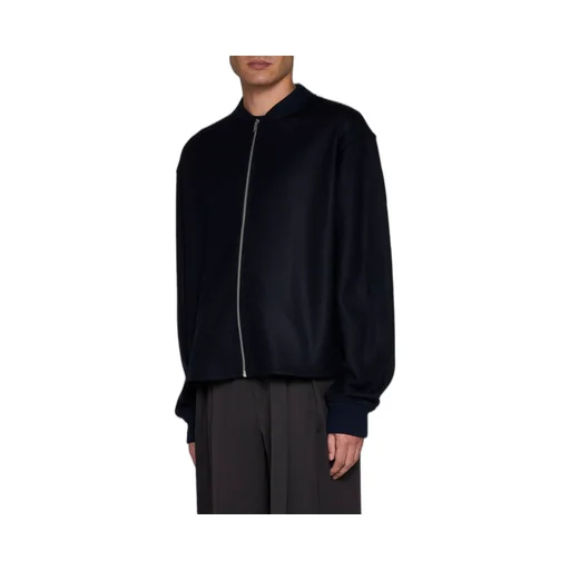 Zip-Up Long-Sleeved Bomber Jacket