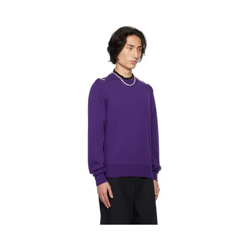 Hollowed-Out Knitted Sweater