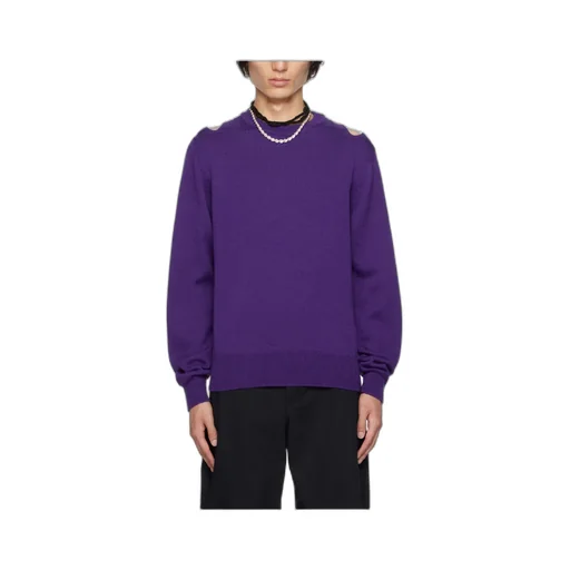 Hollowed-Out Knitted Sweater