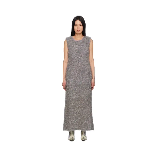 Glitter-Embellished Sleeveless Dress