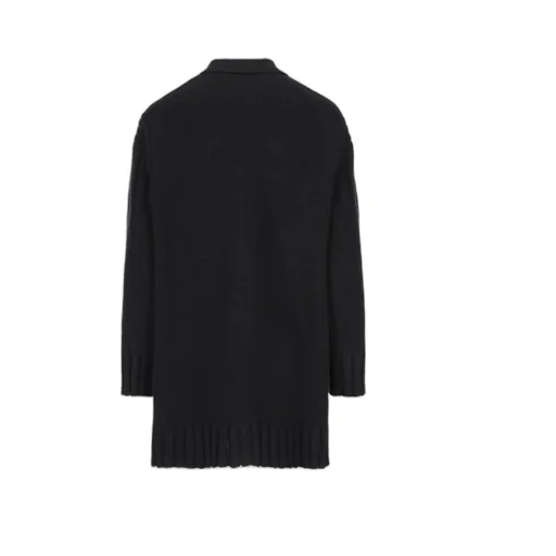 Buttoned V-Neck Long-Sleeved Cardigan
