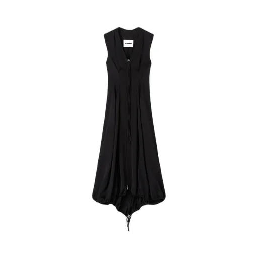 V-Neck Sleeveless Midi Dress