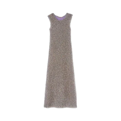 Glitter-Embellished Sleeveless Dress