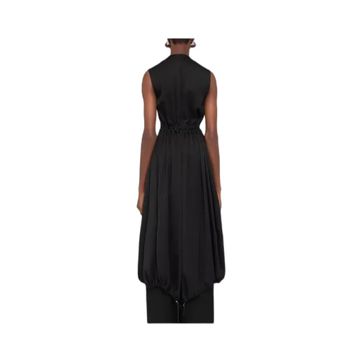 V-Neck Sleeveless Midi Dress