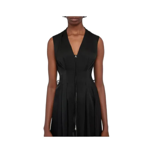 V-Neck Sleeveless Midi Dress