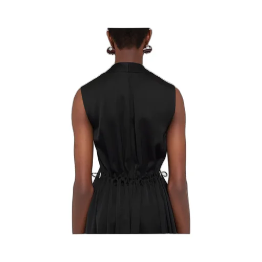 V-Neck Sleeveless Midi Dress