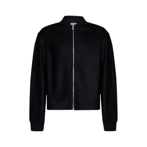 Zip-Up Long-Sleeved Bomber Jacket