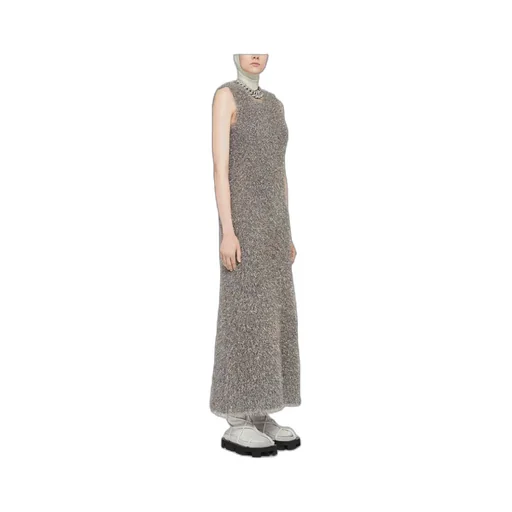 Glitter-Embellished Sleeveless Dress