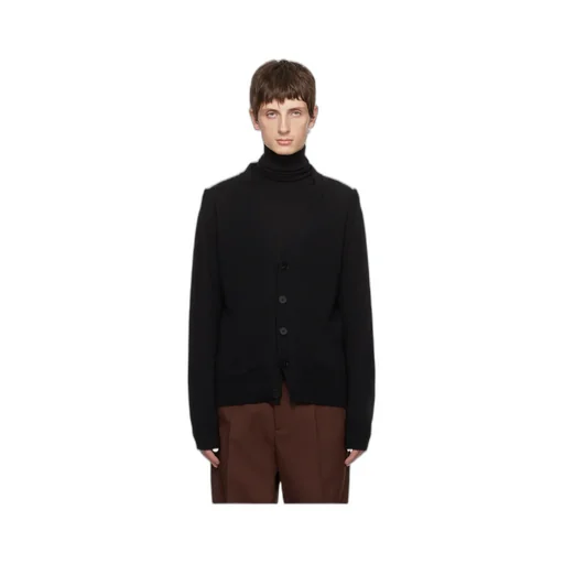Hollowed-Out Long-Sleeved Knitted Cardigan