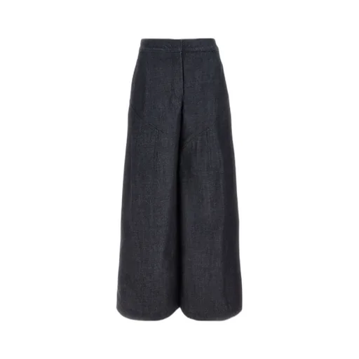 Cropped Wide-Leg Trousers