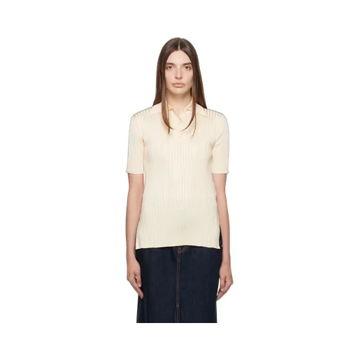 Wide-Ribbed Polo Shirt