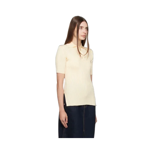 Wide-Ribbed Polo Shirt