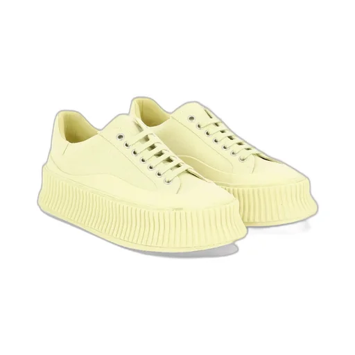 Panelled Round-Toe Sneakers