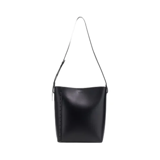 Rectangular-Shaped Logo Embossed Tote Bag