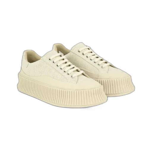 Panelled Round-Toe Sneakers