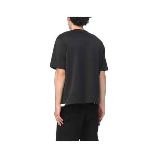 Zip-Detailed Crewneck T-Shirt