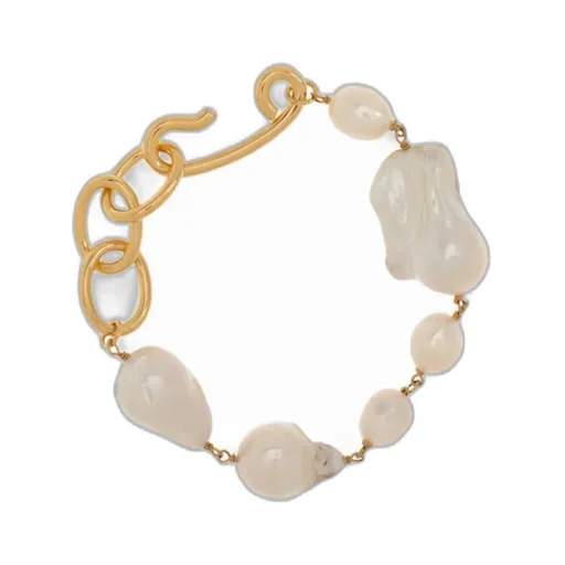 Pendant Chain-Detailed Hook Fastened Bracelet