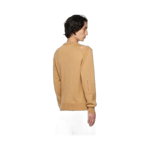 Round Neck Hollowed-Out Sweater