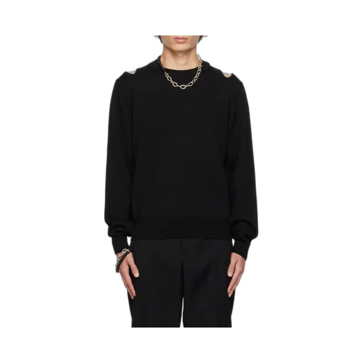 Cut-Out Detailed Crewneck Jumper