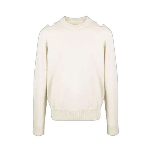 Cut-Out Detailed Crewneck Jumper