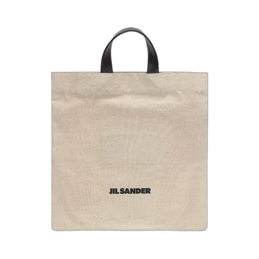 Logo Printed Square Shape Tote Bag