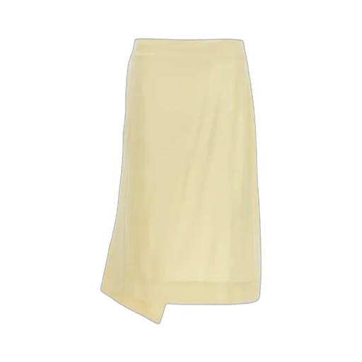 Asymmetric Satin Skirt