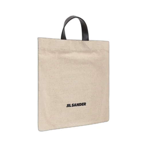 Logo Printed Square Shape Tote Bag