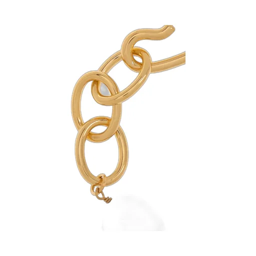 Pendant Chain-Detailed Hook Fastened Bracelet
